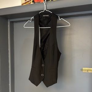 Express Black Tailored Vest Formal Wear